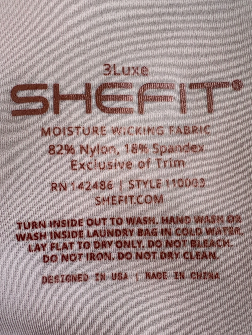 Shefit Flex Sports Bra Medium Impact Fully Adjustable Blush Pink & Gold 3X Luxe - Picture 13 of 13